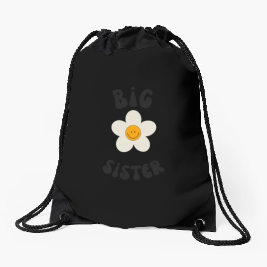 Big sister design Drawstring Bags