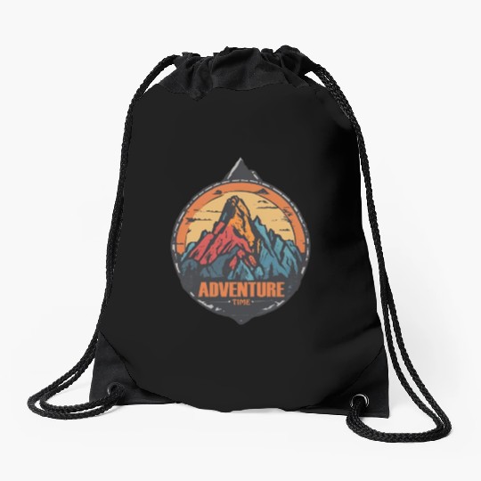 Adventure / Mountains / Old School / Retro Drawstring Bags