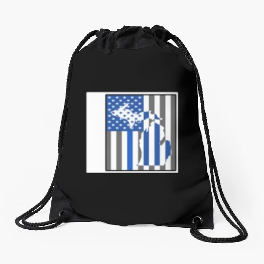 Police Drawstring Bags, Michigan State Police Drawstring Bags, Detroit
