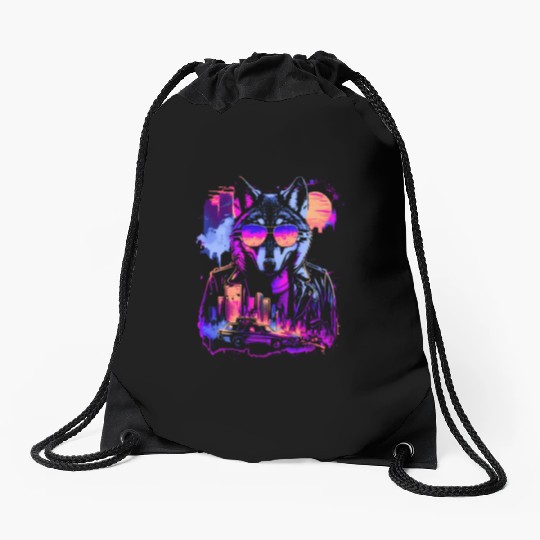 Synthwave Pack Alpha Drawstring Bags