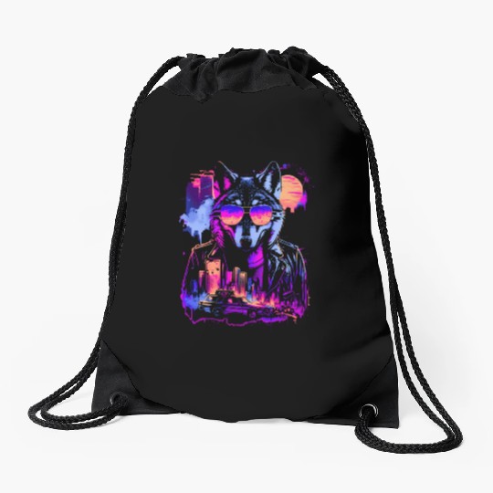 Synthwave Pack Alpha Drawstring Bags