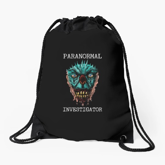 Ghost Hunting Paranormal Investigator Drawstring Bags