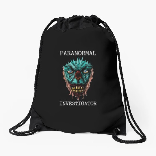 Ghost Hunting Paranormal Investigator Drawstring Bags
