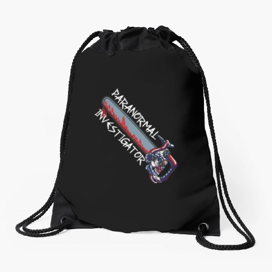 Ghost Hunting Paranormal Investigator Drawstring Bags