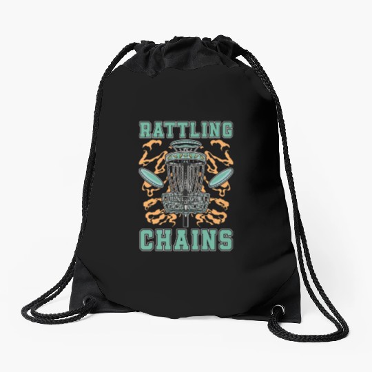 Disc Golf Rattling Chains Ultimate Frisbee Golfer Drawstring Bags