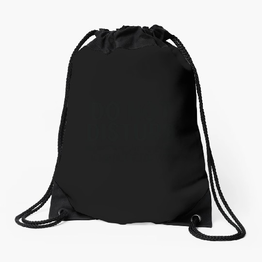"Do Not Disturb" Relaxation Mode Drawstring Bags