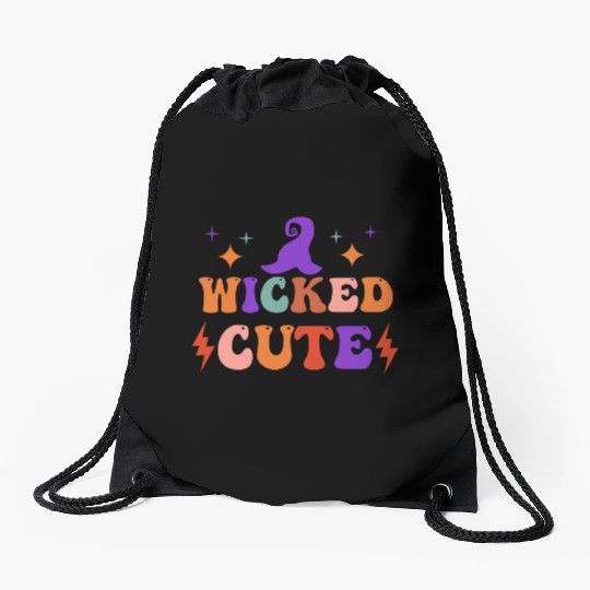 WICKED CUTE Drawstring Bags