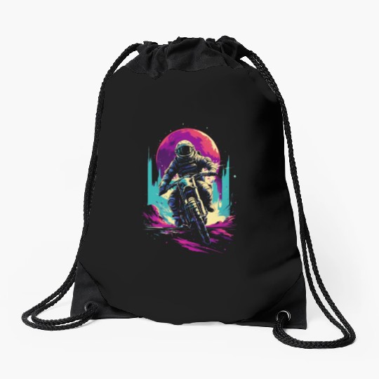Astro Cycle Drawstring Bags