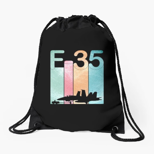 F35 Vintage Air Force Fighter Jets Drawstring Bags