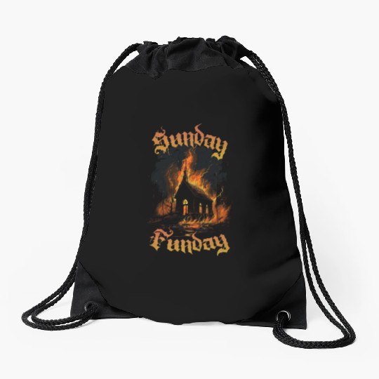 Sunday Funday Drawstring Bags