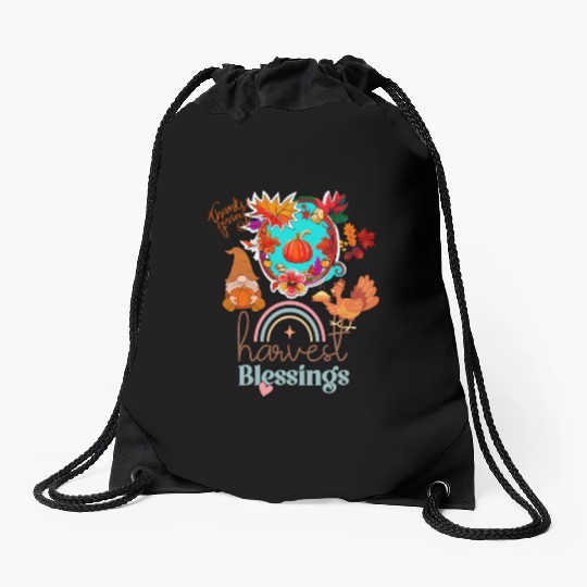 "Harvest Blessings" Drawstring Bags