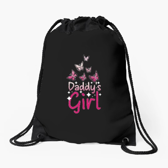 For the daughter Daddys girl, little Butterfly Drawstring Bags