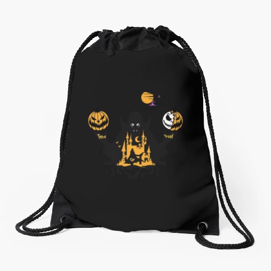 Trick Or Treat Vampire Drawstring Bags