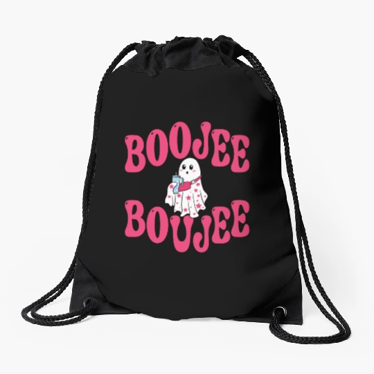 BooJee, Boujee, Boo Jee Ghost, Halloween, Drawstring Bags