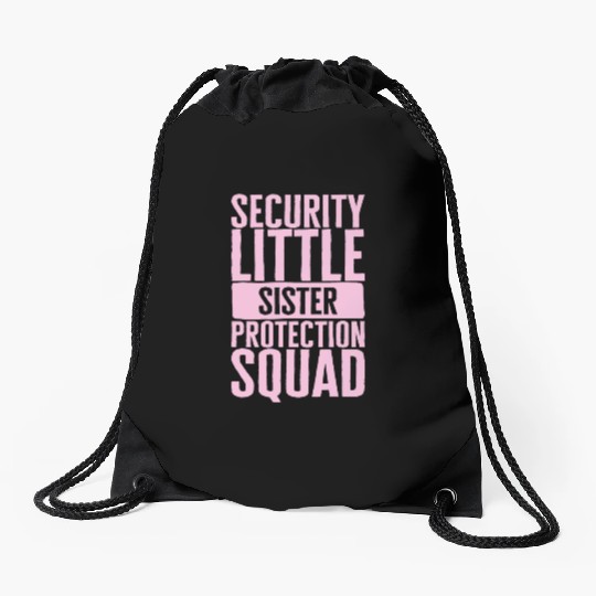 Siblings Drawstring Bags, Security Little Sister Protection