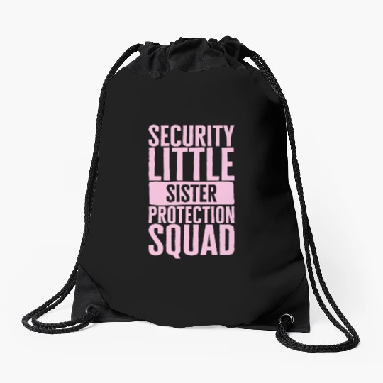 Siblings Drawstring Bags, Security Little Sister Protection