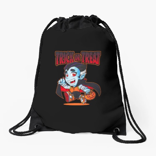 Halloween Trick or Treat Vampire Drawstring Bags