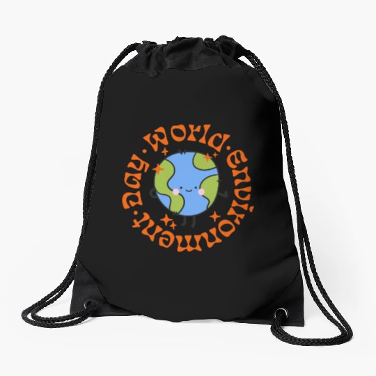 world environment day Drawstring Bags