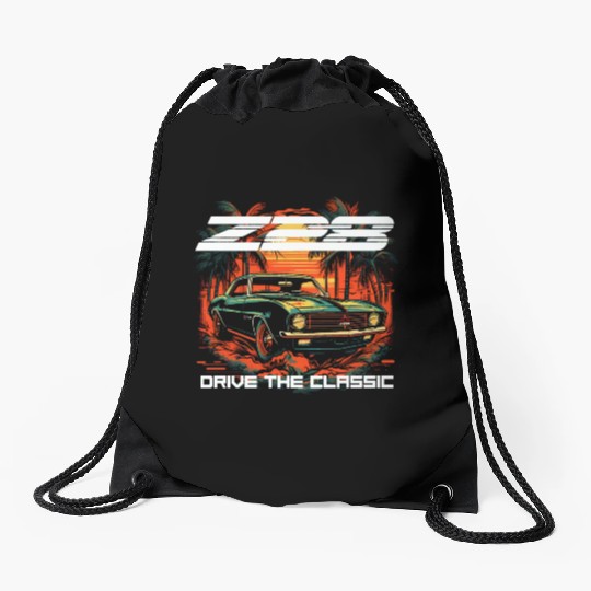Sunset Camaro Z28 Drawstring Bags
