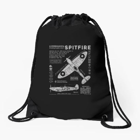 Supermarine Spitfire Drawstring Bags