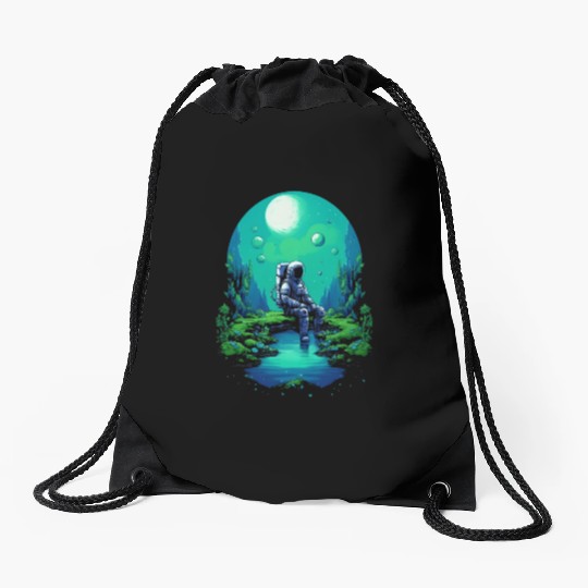 Astro Meditation Drawstring Bags