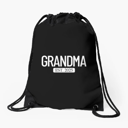 Grandma Est. 2025 New Grandparent Women's Grandma Drawstring Bags