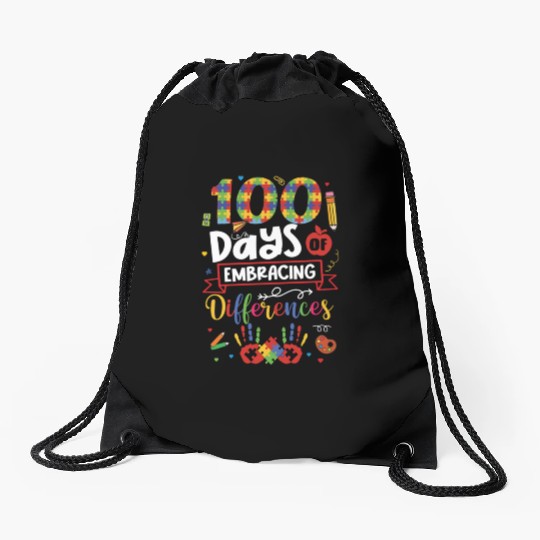 100 Days of Embracing Differences, SPED Teacher Drawstring Bags