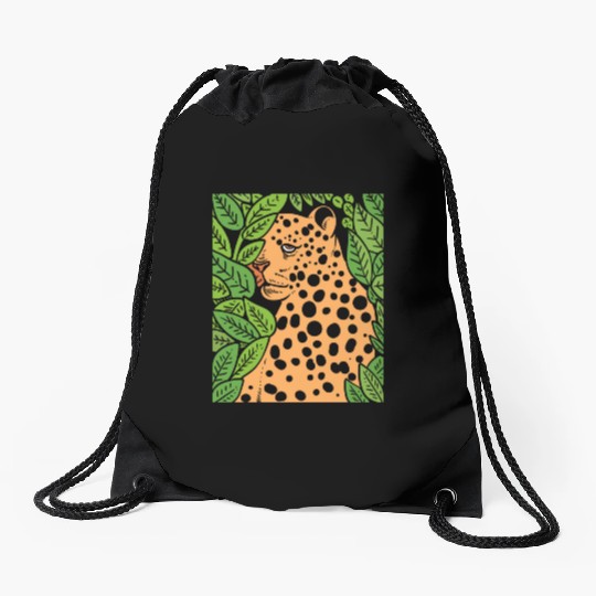 Jaguar in Forest Wildlife Biologist Gift Drawstring Bags
