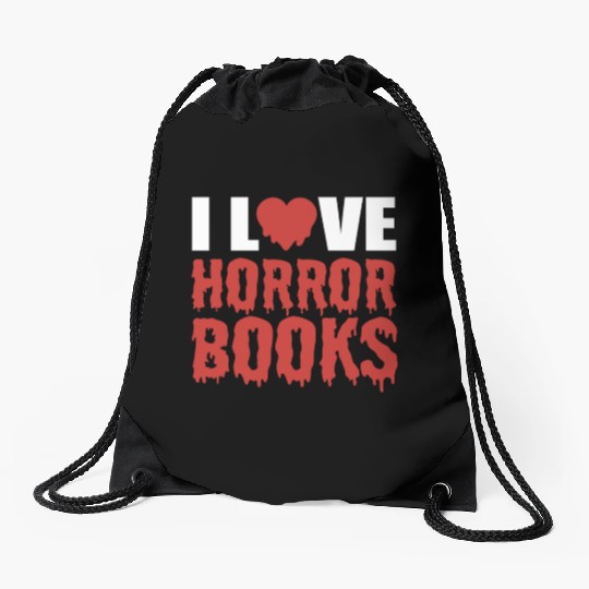 Horror Book Lover Ghost Hunter Drawstring Bags