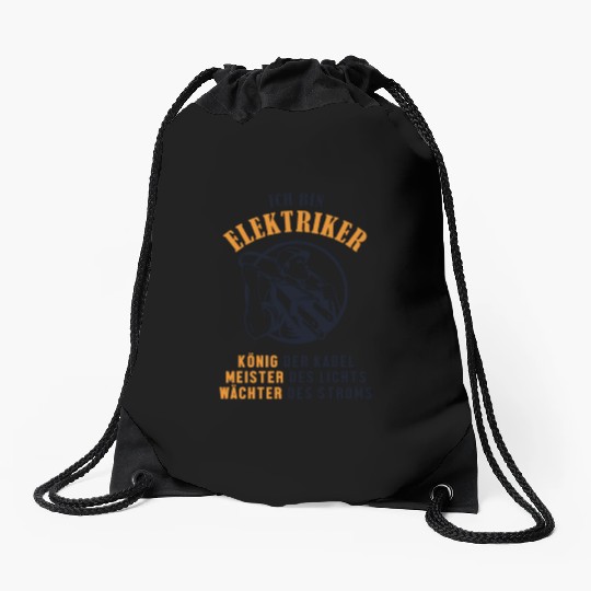 Ich bin Elektriker Wiremen Powerline Technician Drawstring Bags