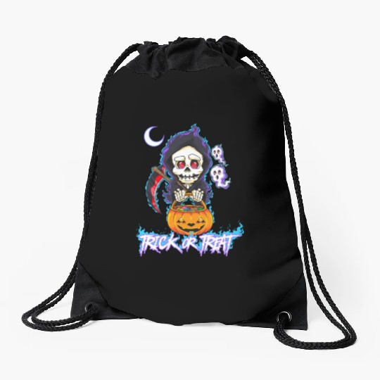Trick or Treat Grim Reaper Drawstring Bags