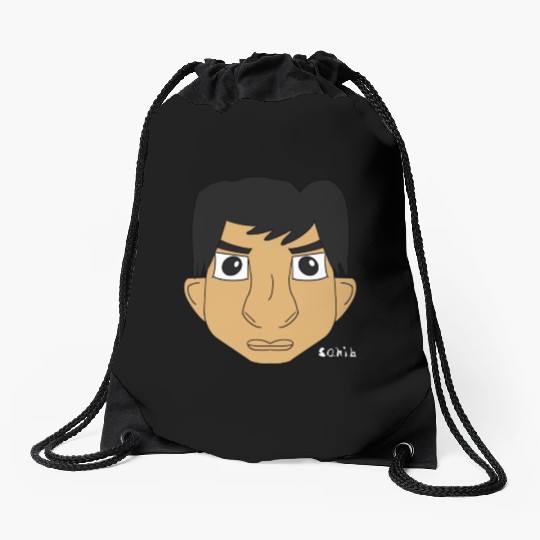 Sahib character face Drawstring Bags
