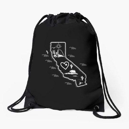 Yosemite National Park Drawstring Bags