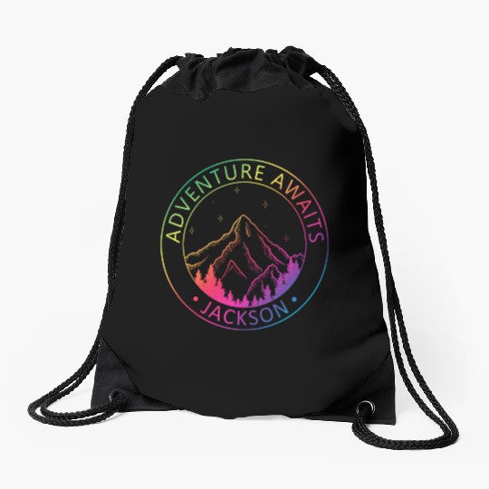Jackson Jackson Hole Valley Wyoming Usa Adventure Drawstring Bags
