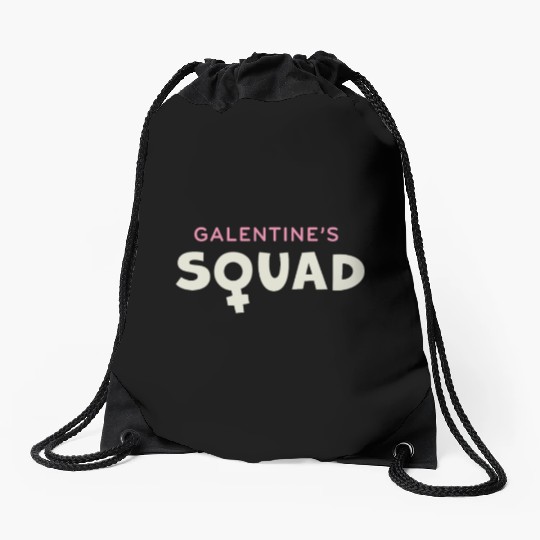 Be My Galentine. Galentine's Day Drawstring Bags