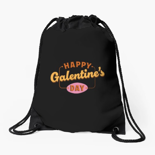 Be My Galentine. Galentine's Day Drawstring Bags