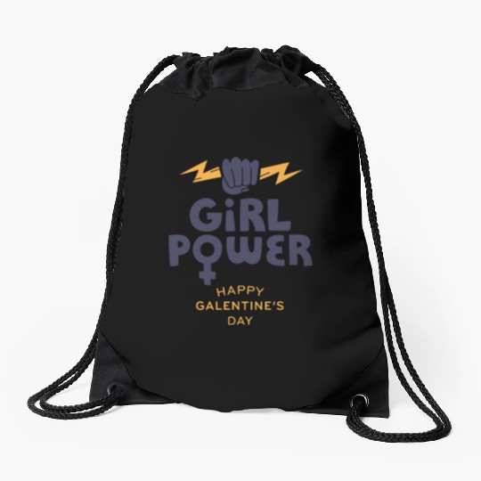 Be My Galentine. Galentine's Day Drawstring Bags