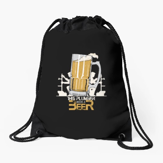 I LOVE BEER Drawstring Bags