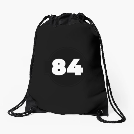 Congratulations 84 Years Old - Number Eighty-Four Drawstring Bags