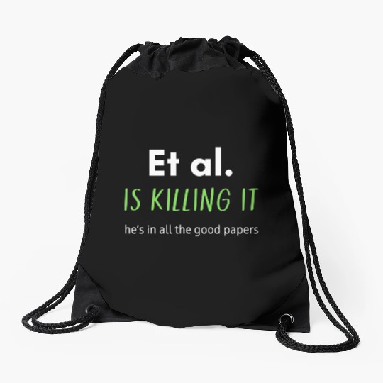 Green Et al Drawstring Bags