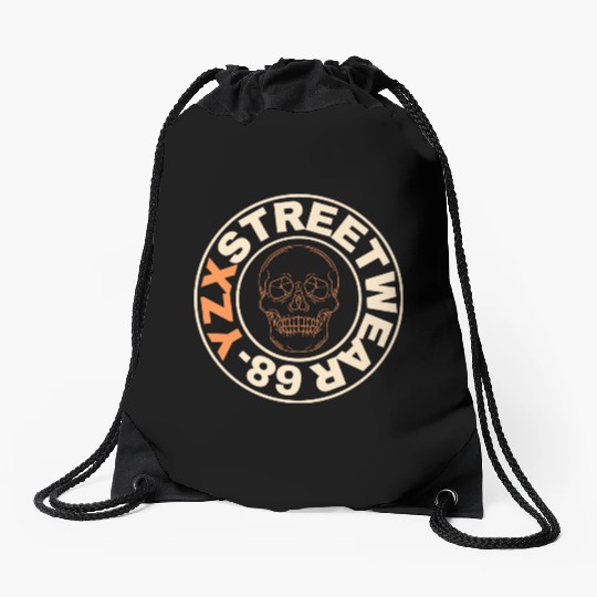 Streetwear skull Drawstring Bags