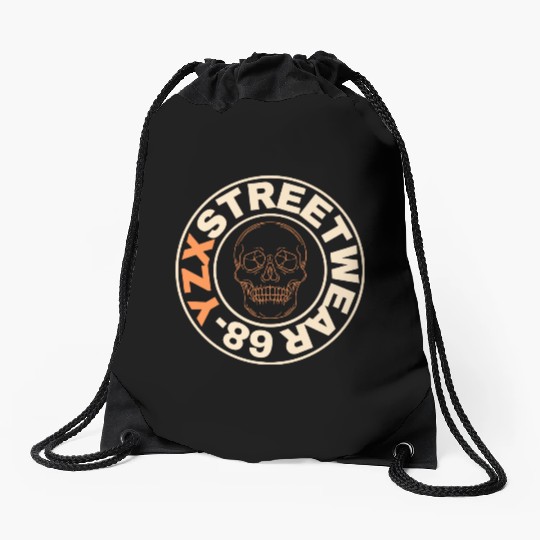 Streetwear skull Drawstring Bags