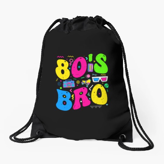This Is My 80s Bro, 80's 90's Party Drawstring Bags