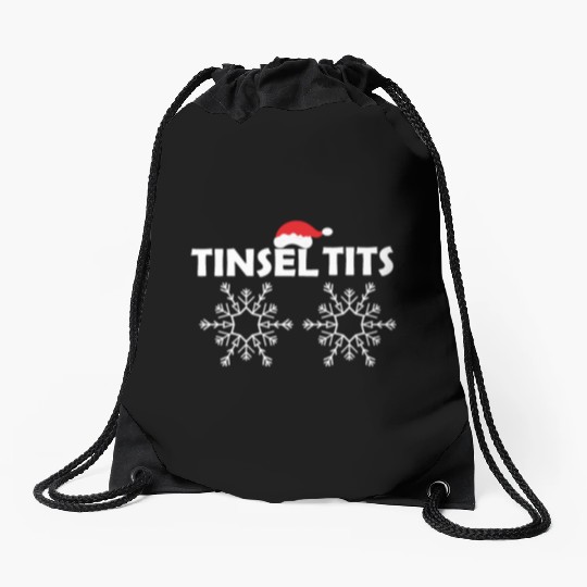 Tinsel Tits Drawstring Bags