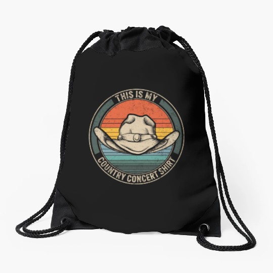 Western Drawstring Bags, This Is My Country Concert Drawstring Bags