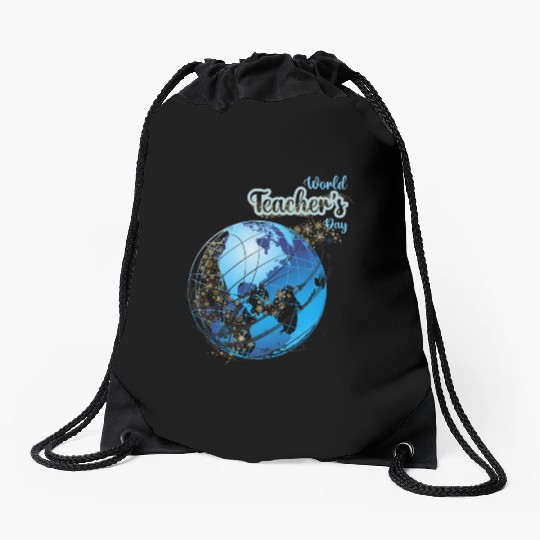 World Teacher s Day Drawstring Bags