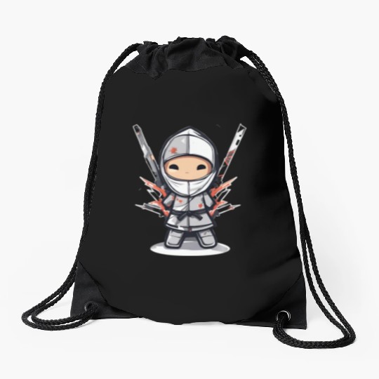 Data Ninja Funny Silver Big Data Analyst Scientist Drawstring Bags