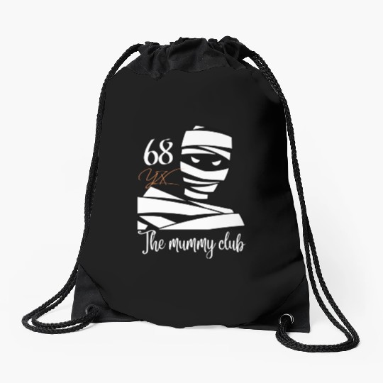 The mummy club Drawstring Bags