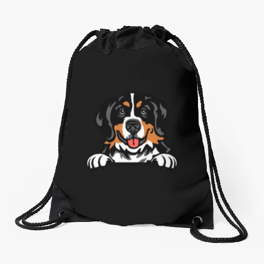 Bernese Mountain Dog Drawstring Bags