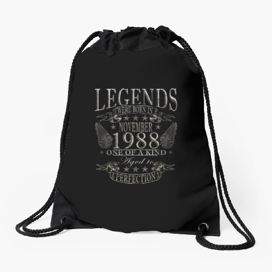 november 1988 Anniversary november 1988 november Drawstring Bags